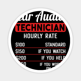 Car Audio Technician Hourly Rate Magnet